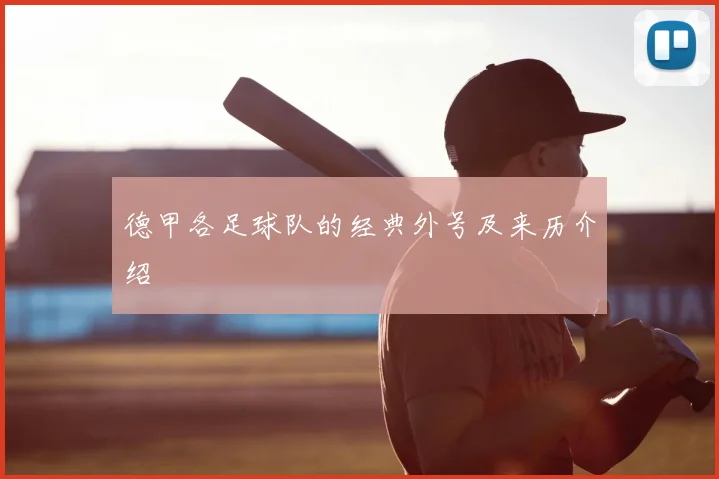 德甲各足球队的经典外号及来历介绍